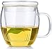 TIANXI Personal All Glass Made Tea Infuser & Mug Teapot 450 ml