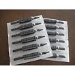 (60) X STERILIZED ASSORTED (ROUNDS/MAGS/FLATS) TUBES WITH BLACK RUBBER GRIPS 5/8"
