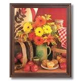 Country Apples Flowers Kitchen Cafe Diner Home Decor Wall Picture Cherry Framed Art Print