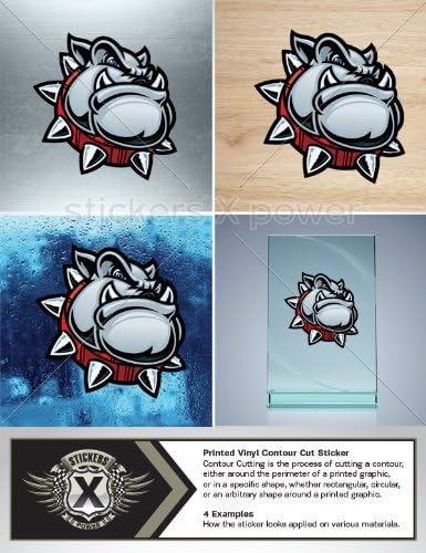 Decals Vinyl Sticker Dog Guard Car Window Wall Art Decor Garage Door Laptop Roommates Mobile Size: 4 X 3.9 Inches Vinyl color print
