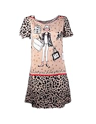Sexy Short Sleeves Chiffon Leopard Print  Dress
