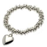 Buckley Heart Charm Stretch Sweetie Bangle