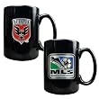 DC United Soccer 2pc Black Ceramic Mug Set - Primary Team Logo & MLS Logo MAJOR-LEAGUE-SOCCER Soccer
