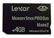 Lexar �������[�X�e�B�b�N PRO Duo 4GB MARK2 PlatinumII