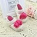 DZT1968® Baby Girl Knit Soft Sole Shoes Prewalker Socks Sneakers With Flower (0~6 Months)