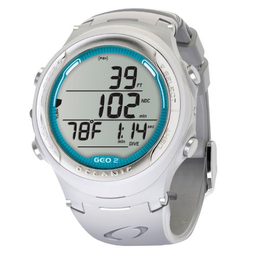 Oceanic Geo 2.0 Wrist Watch Computer-White/White/Sea Green-Includes Free Online Class