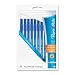 Paper Mate Write Bros. Stick Medium Tip Ballpoint Pens, 10 Blue Ink Pens(9313499)