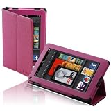 splash SAFARI Slim-Profile Leather Case Cover fits the Amazon Kindle FIRE with Stand (PURPLE)