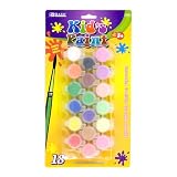 BAZIC Kid's Paint with a Brush, 18 Color, 6 mm, Assorted (3402-24P)