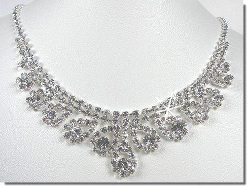 Bridal Crystal Necklace Set N1D24