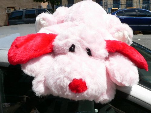 51lNCY9ARkL BIG 26 SOFT STUFFED PLUSH PINK PUPPY DOG CANINE CUTIE