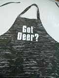 GOT DEER ? Adult Size Trebark Camouflauge Apron