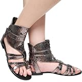 Rally Snake Gladiator Sandal GUNMETAL