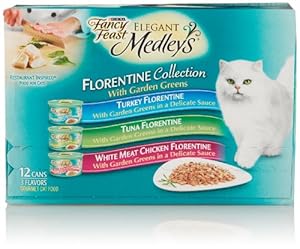 Fancy Feast Elegant Medleys, Florentine Collection 3-Flavor Variety Pack (12 Count, 3 Oz Each) Fancy Feast Elegant Medleys, Florentine Collection 3-Flavor Variety Pack (12 Count, 3 Oz Each)