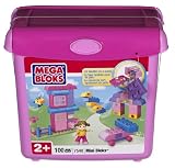 Megabloks Mini Scoop'n Build Bucket pink