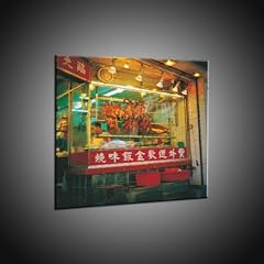 Kunstdruck Verkaufsstand, Hong Kong in 120x120 cm