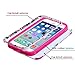 Iphone 6 case, Slim Fit IPhone 6 (4.7 inch) Hybrid Triple Layer Tuff Verge Merge Shield Heavy Duty Hard Cover Fitted Skin Case Protector + Clear LCD Screen Protector Shield Guard + Touch Screen Stylus Pen (Hawaiian Tribal Pink Verge)