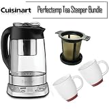 Cuisinart TEA-100 Perfectemp Programmable Tea Steeper and Kettle + Finum Brewing Basket Bundle