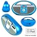 Digital Clock Radio with iPod Docking Station - Blue