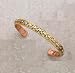 Copper Magnetic Bracelet, Gold Plated with Silver-1 bracelet