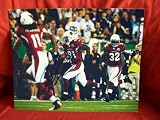 Arizona Cardinals Anquan Boldin Autographed 8x10 Photo, Proof Photo of Anquan Signing for Us.