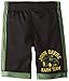 John Deere Little Boys' Child Black and Green Stripe Active Shorts