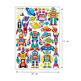 Instylewall Home Decoration Mural Vinyl Wall Sticker Colorful Space Craft Transformers Robots Kids N