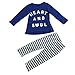 Elevin(TM)Toddler Girl Clothes Letter Print T-shirt Tops+Stripe Long Pants Outfit