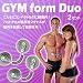 トレーニング、ダイエットに効果的な EMSマシン ジムフォーム デュオ(GYMFormDuo) ２個セット