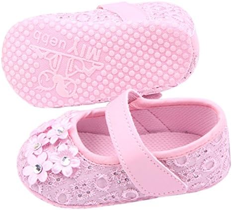 Ittar New Baby Infant Girl Prewalker Flats Sandal Flower Diamond Sneaker Crib Shoes Size 13(12-21M) Pink