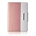 Thankscase Case Compatible with iPad 4th/3rd/2nd, Rotating Case Cover with Hand Strap and Wallet Case.(Rose Gold 2)