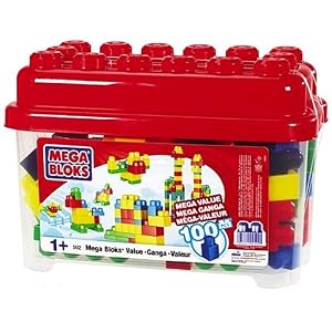 Mega Bloks Mega Value 100 Piece Building Set Ages 1+ by Mega Bloks