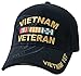 Vietnam Veteran Military Vet Baseball Cap Mens Cotton Hat Black
