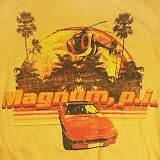 私立探偵マグナム MAGNUM P.I. メンズＴシャツ イエロー