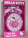 New Hello Kitty Glow in the Dark Graphics Twin Bell Alarm Clock