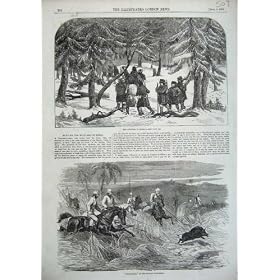 1856 Bear Hunting Russia Pig Sticking Bombay Presidency