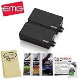 EMG Zakk Wylde Black Humbucking Active Pickup Set with GO-DPS Polishing Cloth, Planet Waves Polish Pack & Planet Waves 3 Pick Sampler