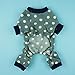 Fitwarm® Adorable Polka Dots Fleece Dog Pajamas Pet Coats Soft Pjs Apparel, Large