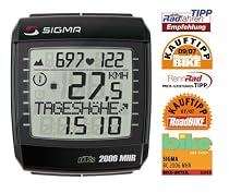 SIGMA SPORT Bike Computer BC 2006 MHR DTS inkl. H&ouml;henmessung und Pulsfunktionen