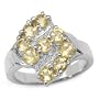 1.35 Carat Genuine Citrine Sterling Silver Ring