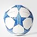 adidas Performance Finale 15 Capitano Soccer Ball, White/Bright Cyan/Bright Blue, 4