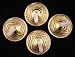 2 Pairs Pro Brass Fingers Cymbal Zills Belly Dancing