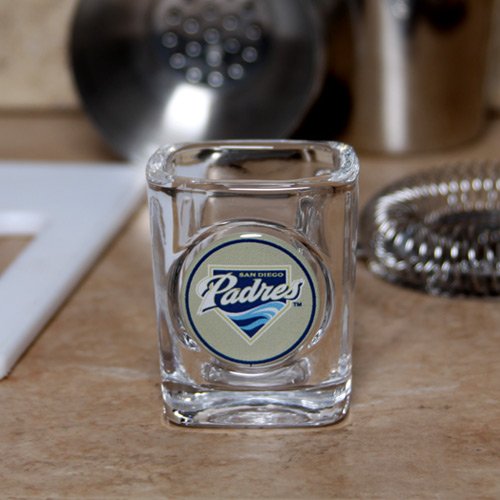 San Diego Padres 2oz. Domed Logo Square Shot Glass