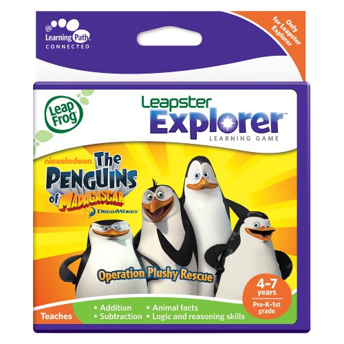 LeapFrog Leapster Learning Game Explorer: The Penguins of Madagascar: Operation Rescue Plush