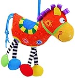 ベビー知育玩具 布 人形 聴覚 訓練　馬ちゃん 歯がみ ベル付き 赤ちゃん おもちゃ 知育　出産祝い 百日祝い プレゼント かわいい 人気