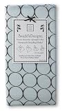 Swaddle Designs マーキゼット織おくるみブランケット ブラウンサークル パステルブルー SD-050PB