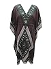 Beach Wear Kaftan Boho Hippy Brown Satin Caftan Resort Wear