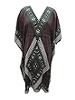 Beach Wear Kaftan Boho Hippy Brown Satin Caftan Resort Wear