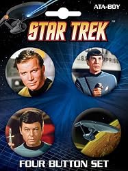 Star Trek 4 Piece Button Set