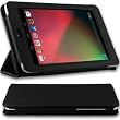 EasyAcc Black Leather Protective Folio Tasche h�lle Case f�r GOOGLE Nexus 7 Tablet 8 / 16 / 32GB WIFI ASUS -mit Sleep / Wake Magnet / Multi-view-Stand